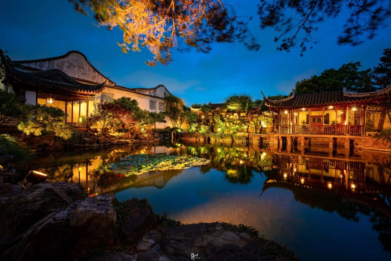 Canglang Pavilion night Canglang Pavilion night